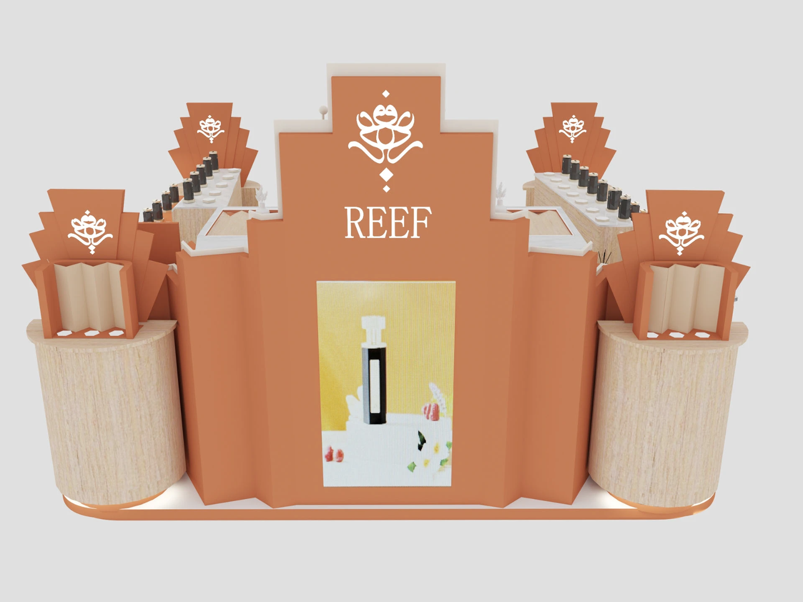 Elegant Perfume Kiosk