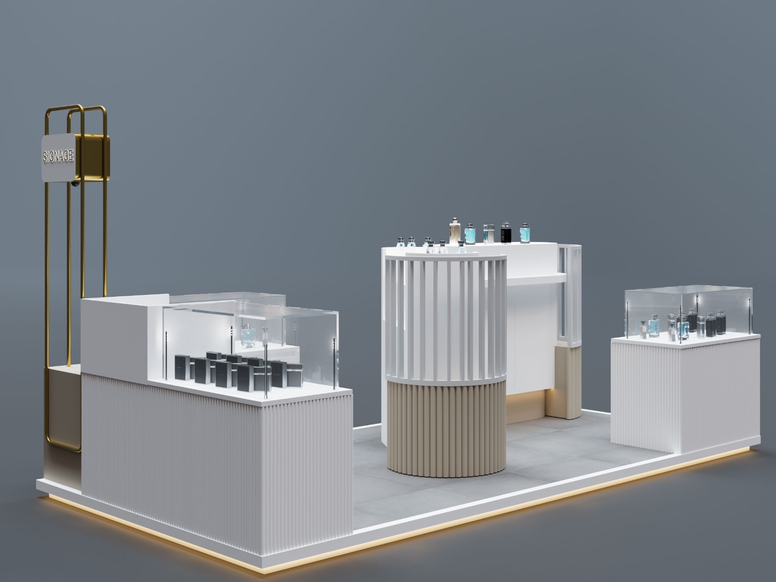 perfume kiosk