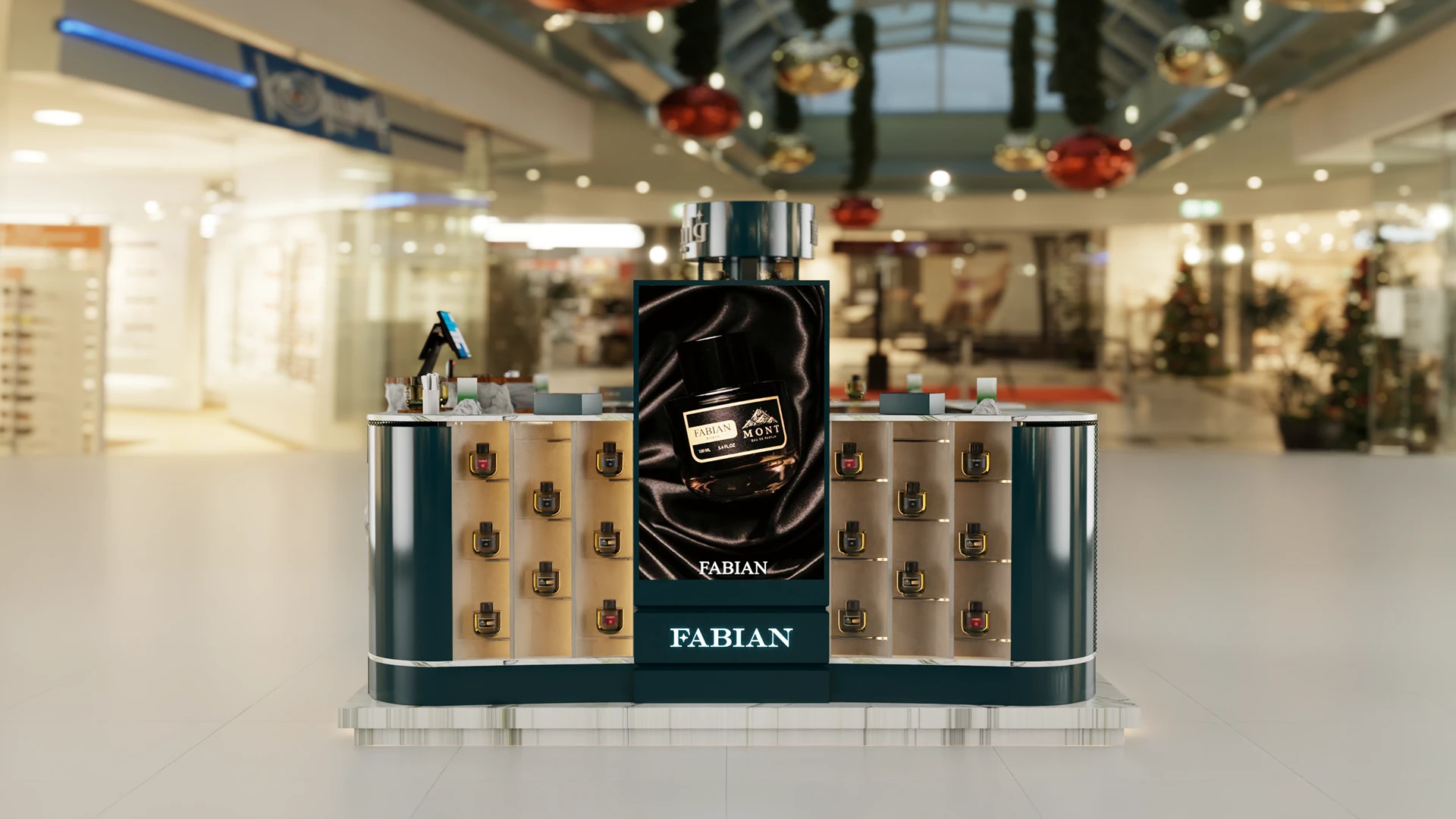 perfume kiosk