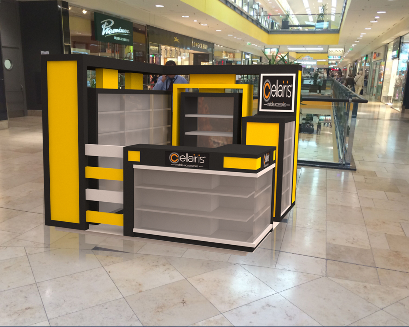 Yellow Phone Case Display