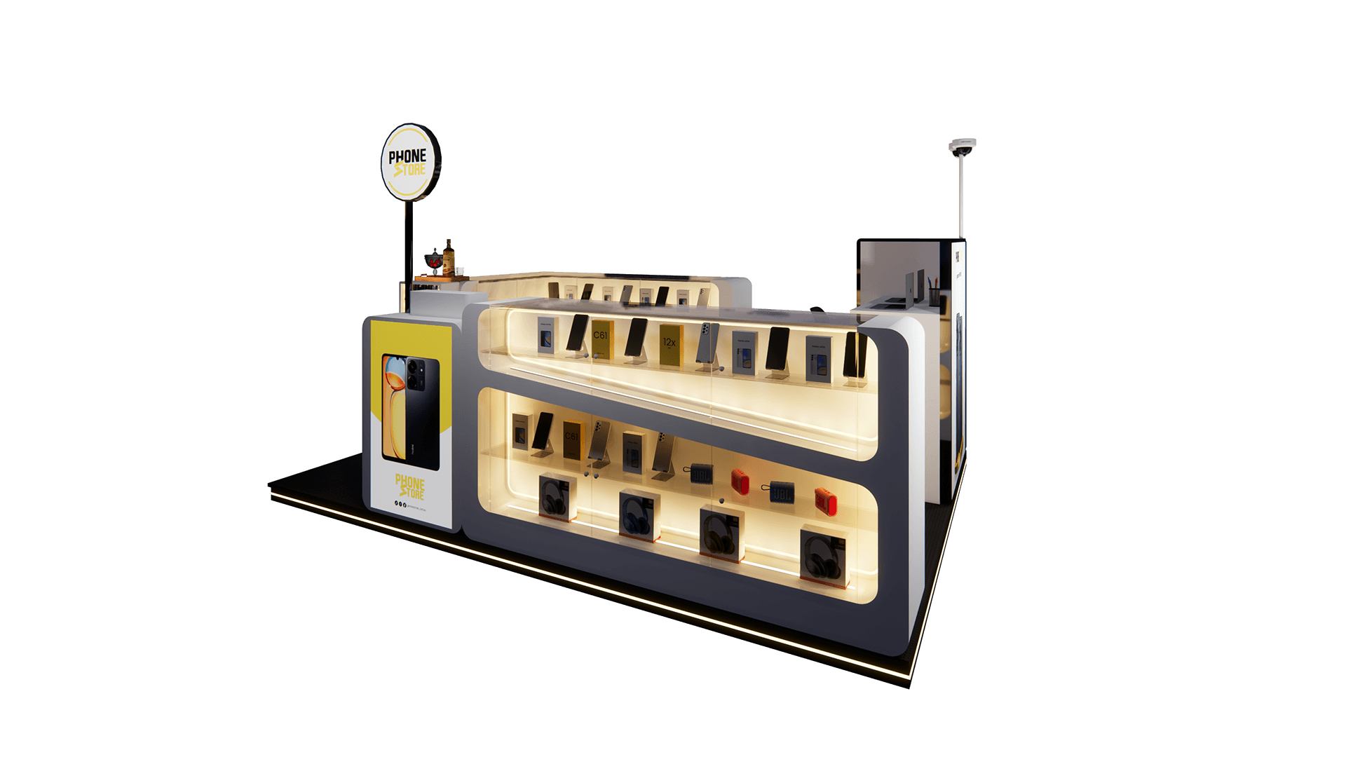 Mobile Phone Accessory Kiosk