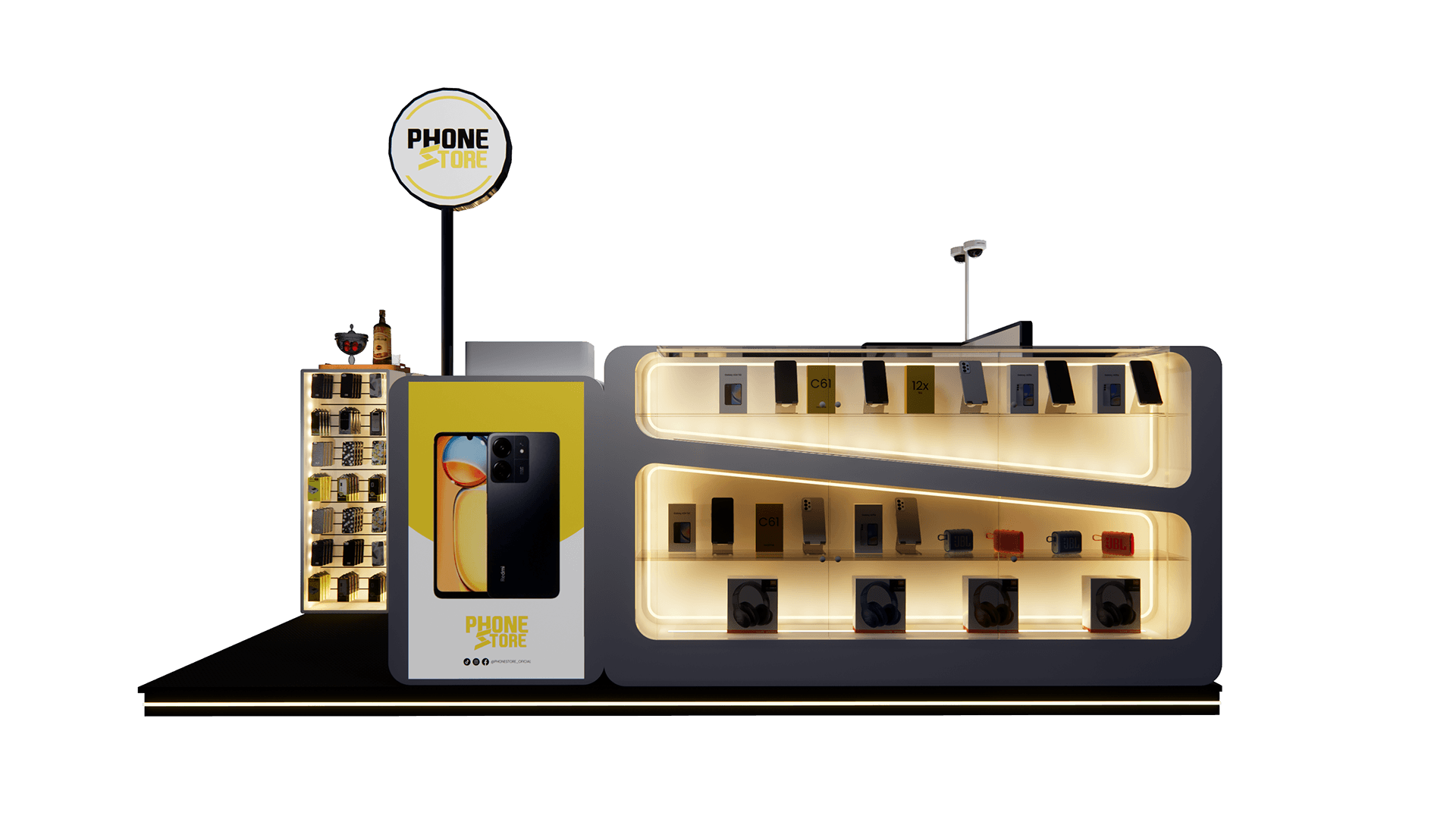 Mobile Phone Accessory Kiosk