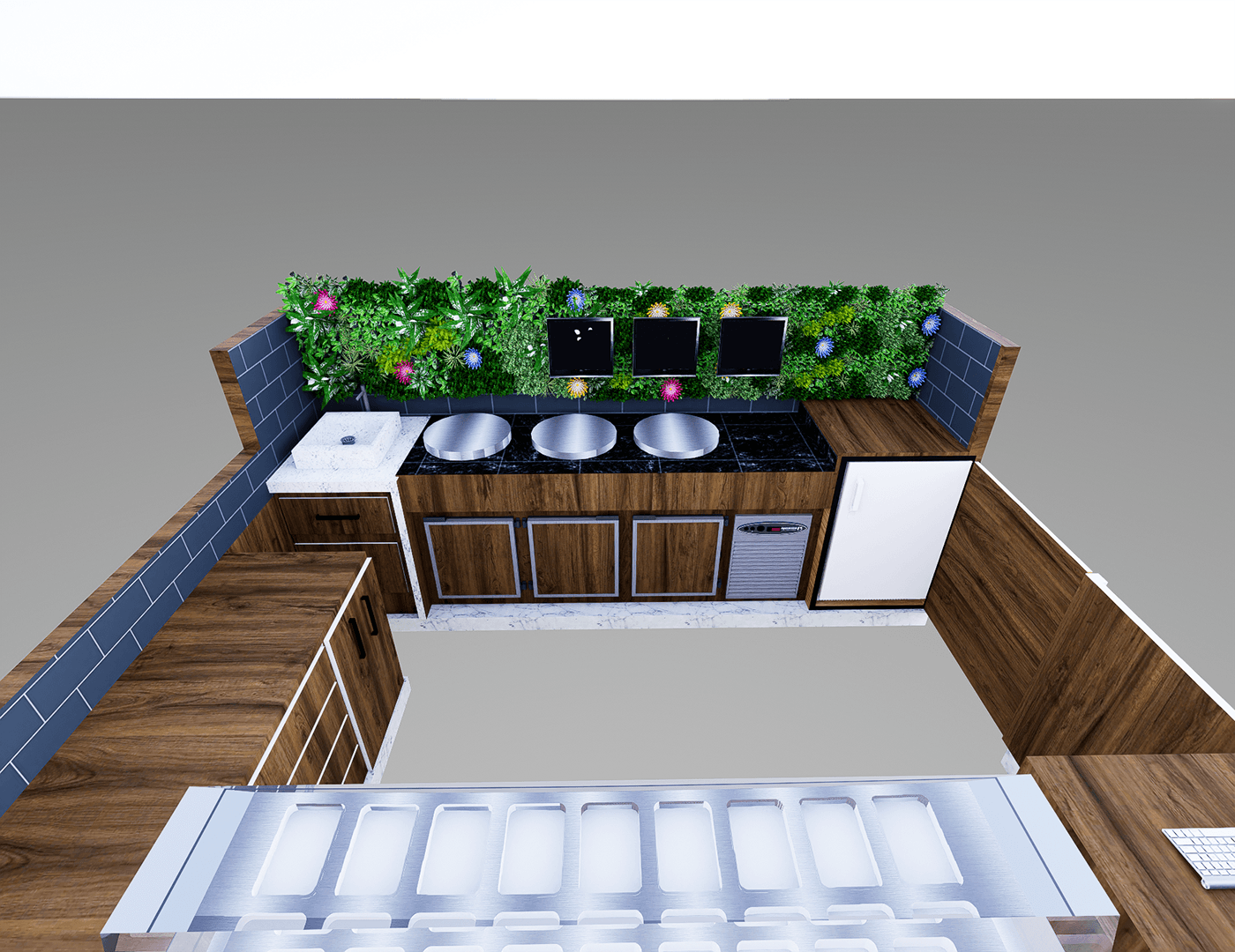 Natural Pizza Food Kiosk 