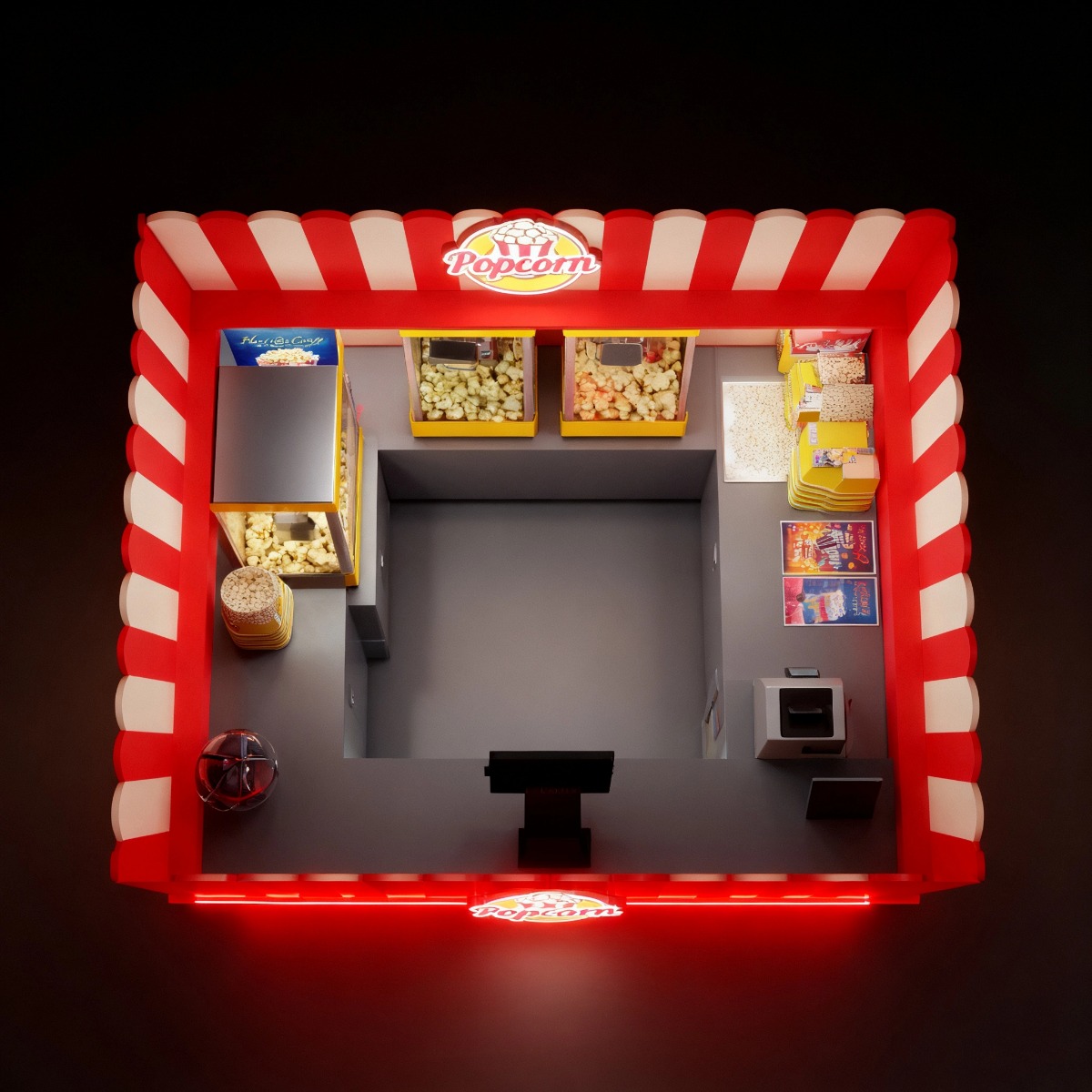 popcorn kiosk