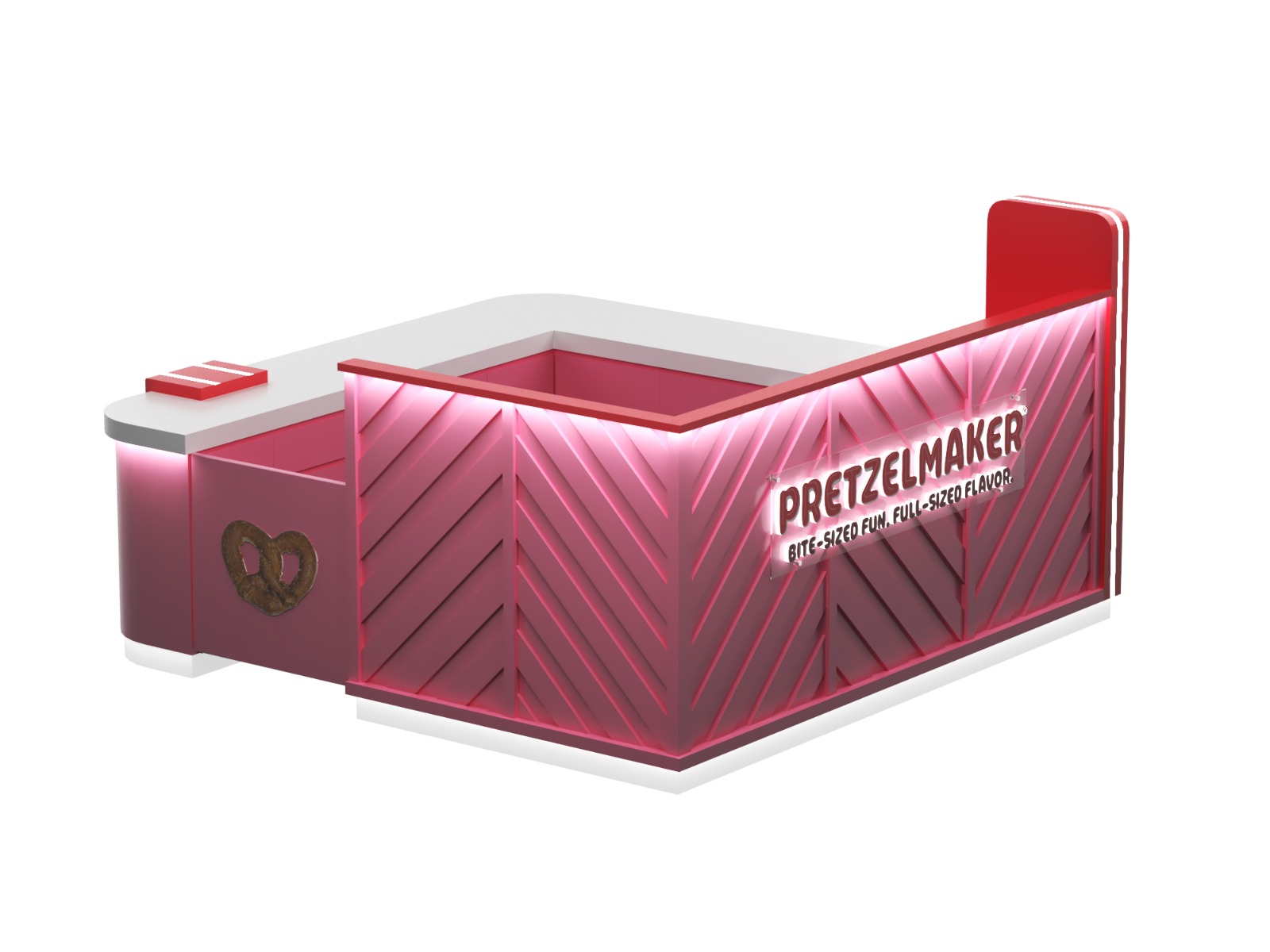Berry Pink Pretzel Kiosk 