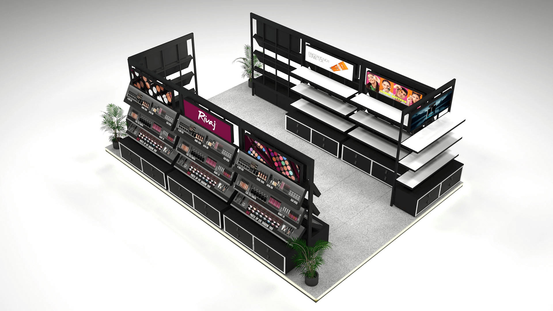 Cosmetic Display Kiosk 