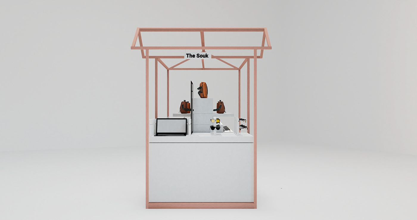 minimalist retail mall unit 