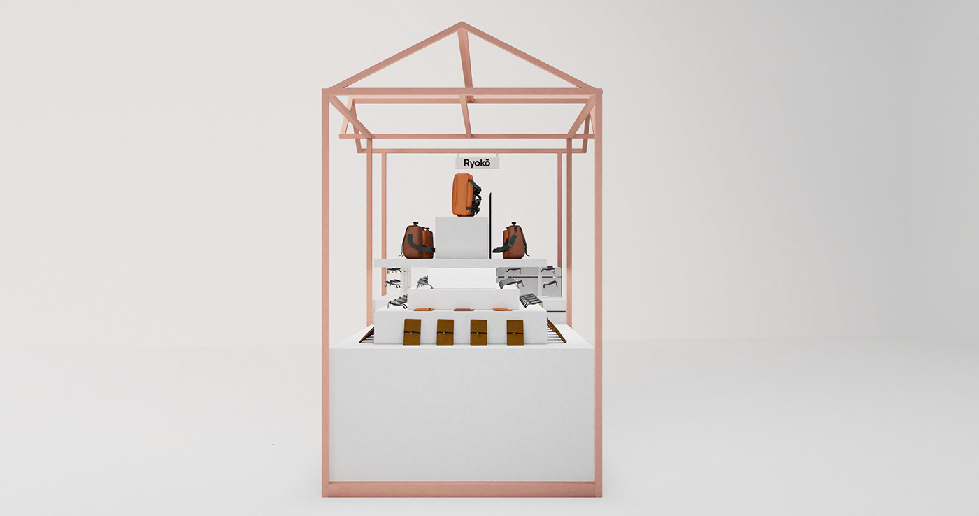 minimalist retail mall unit 