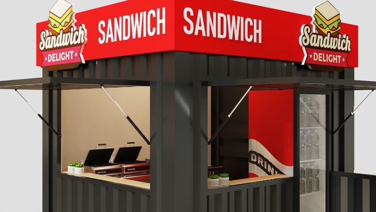 sandwich outdoor kiosk