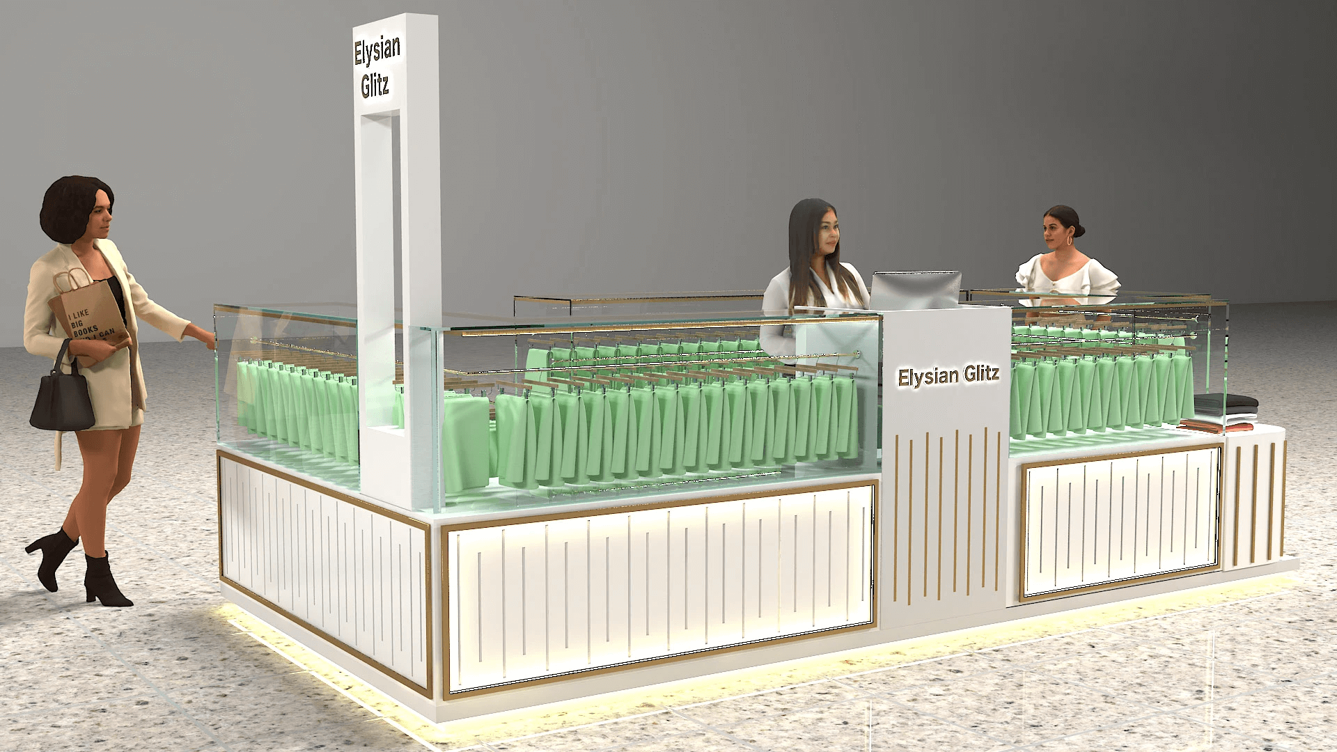 scarf kiosk