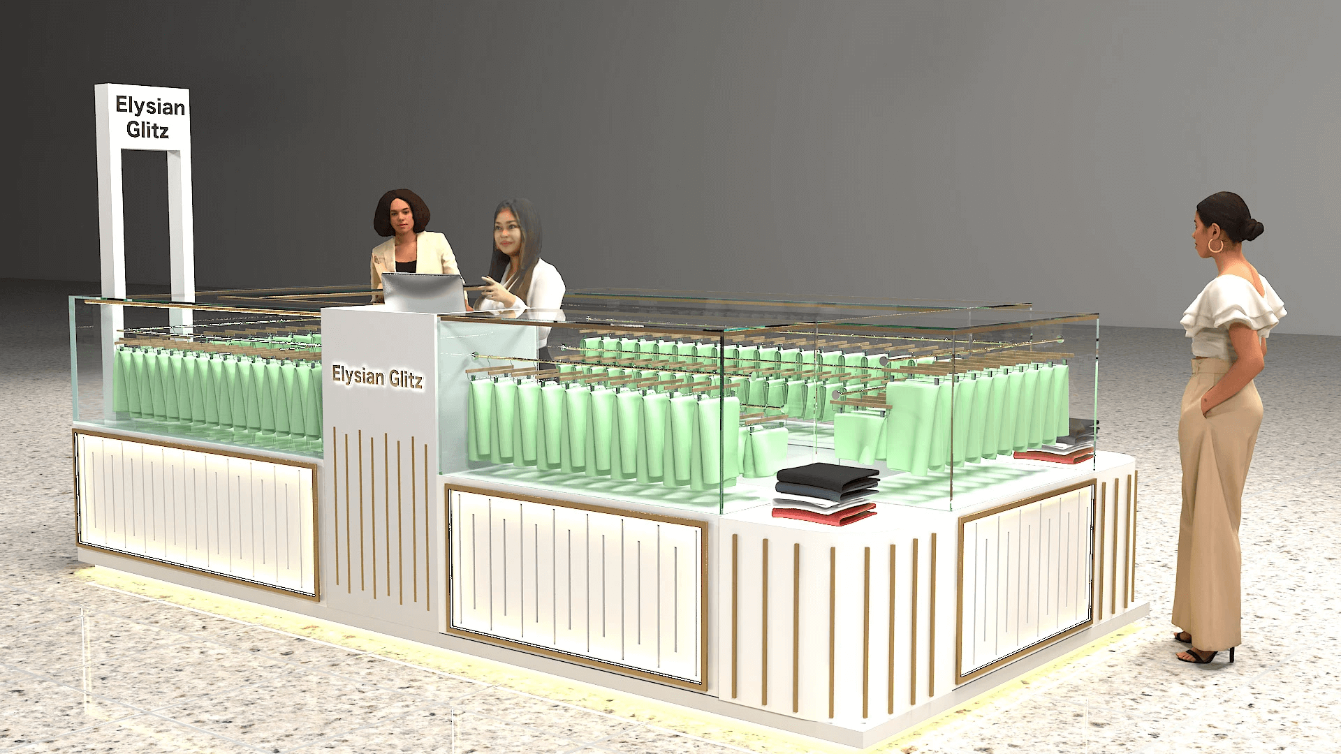 gift scarf kiosk 