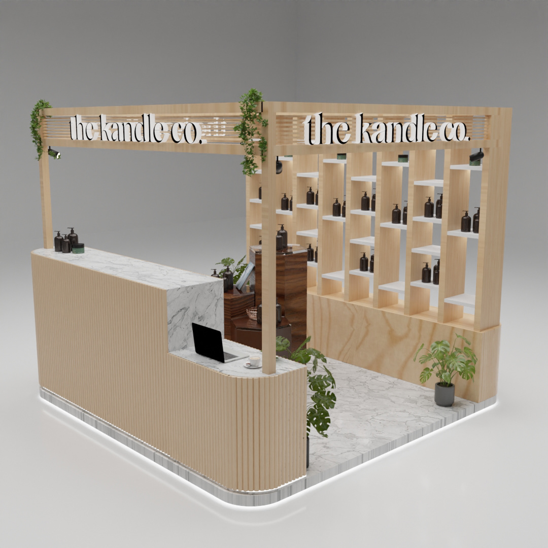 Wooden Shampoo Display Exhibition