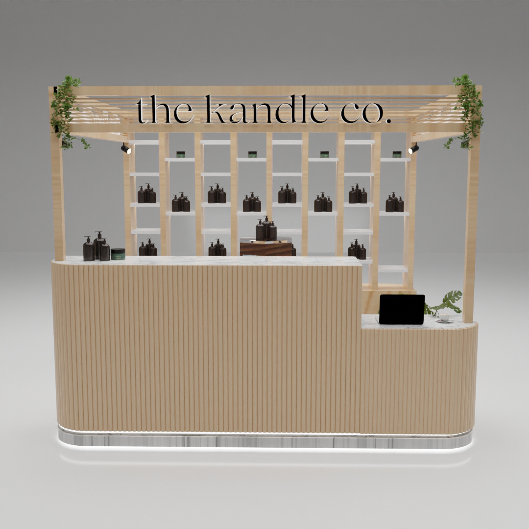 Wooden Shampoo Display Exhibition