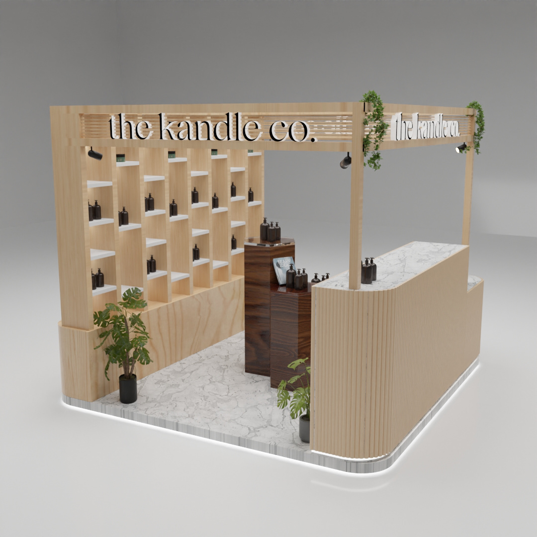 Wooden Shampoo Display Exhibition