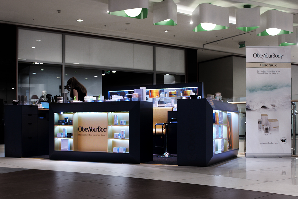 skincare kiosk