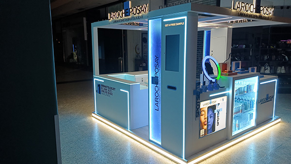 Pop-Up Skincare Display Kiosk