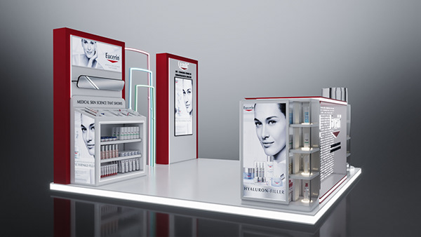 Skincare Display Showcase