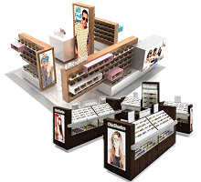 sunglasses kiosk in mall