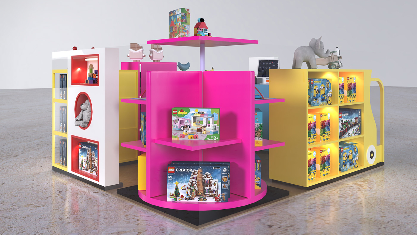Colorful Toy Kiosk