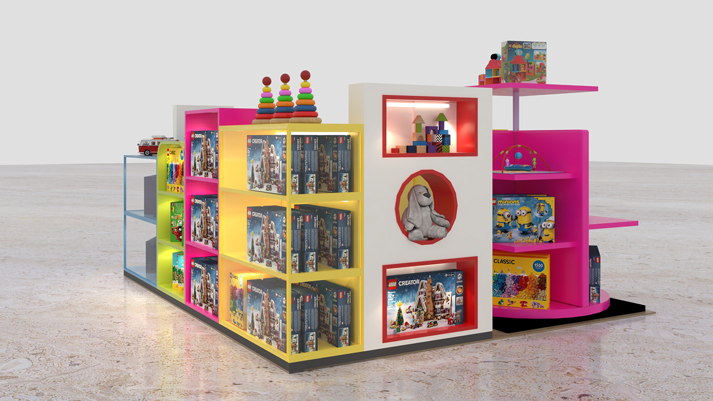 Colorful Toy Kiosk