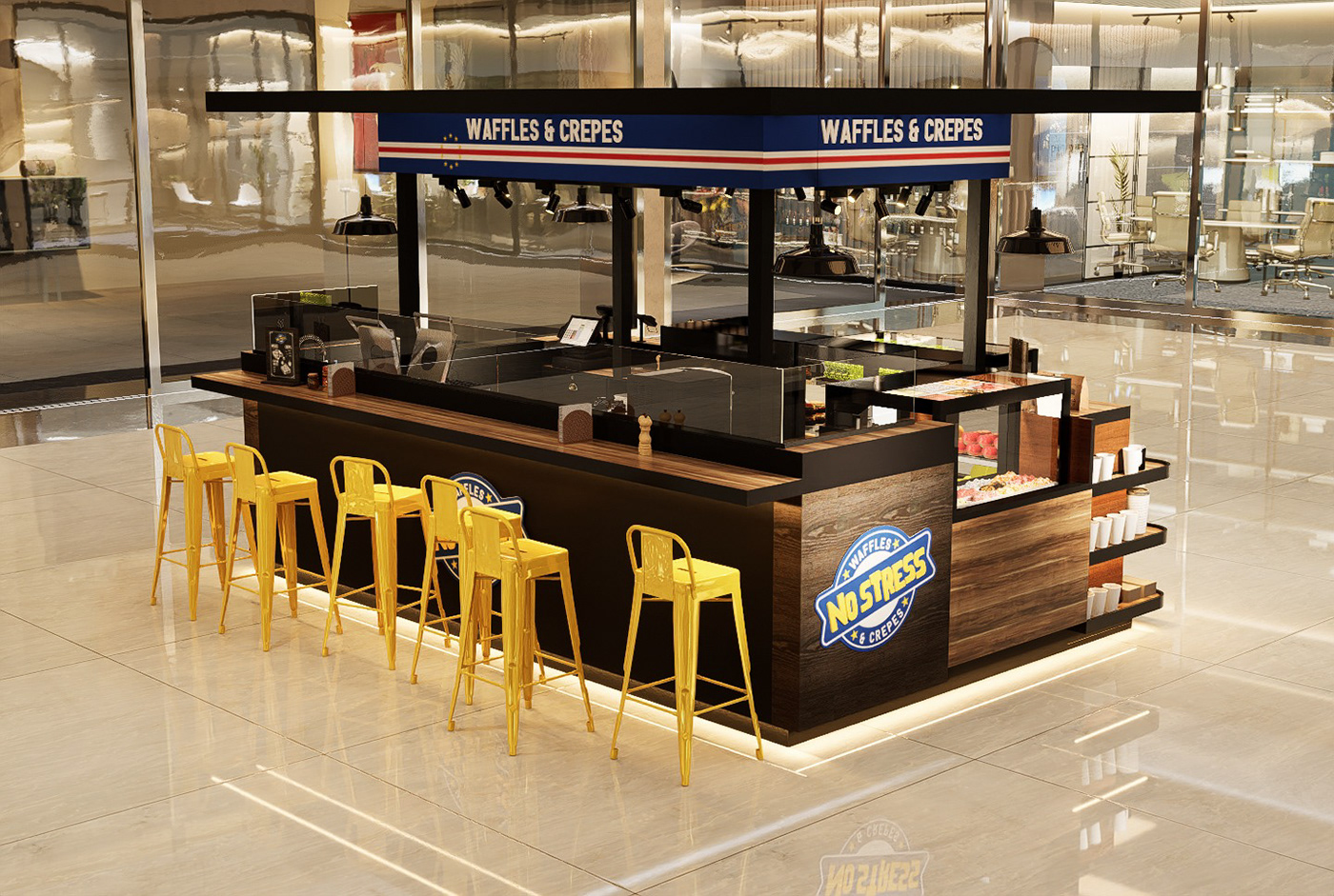 Classical Waffles Crepe Kiosk