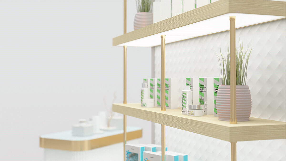 display shelves