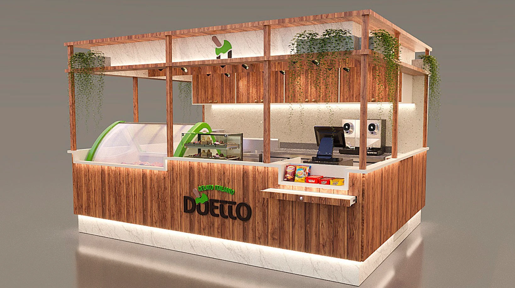 ice cream kiosk