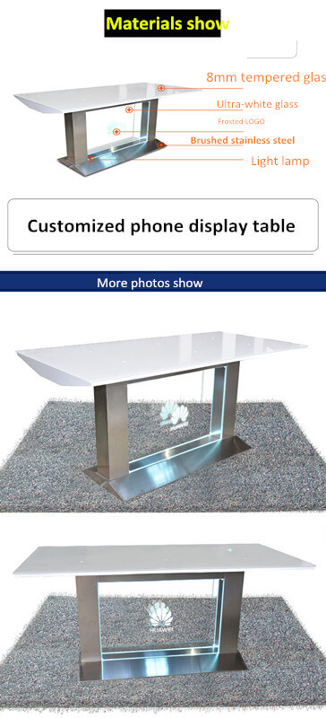 mobile phone display table