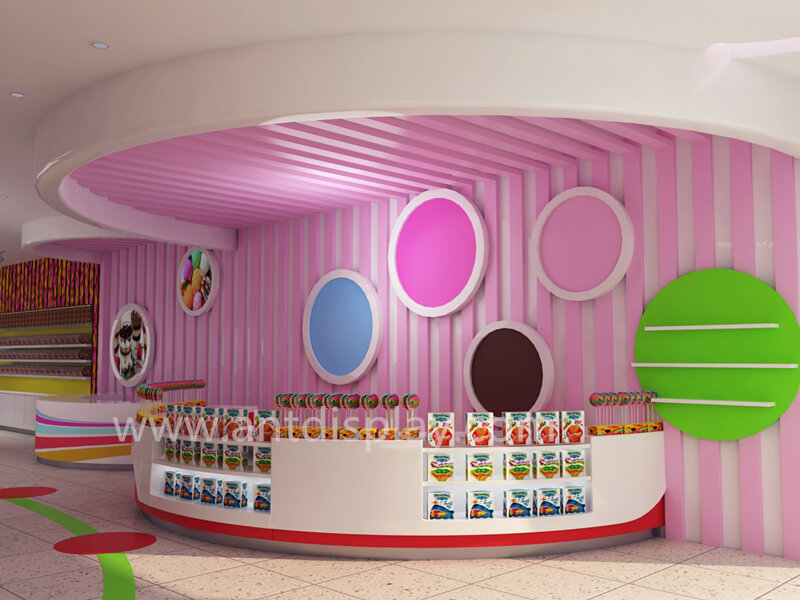 candy shop reception desk