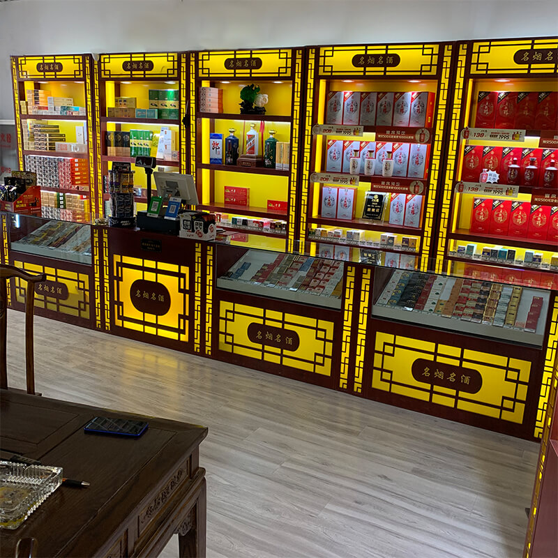 Pharmacy display showcase