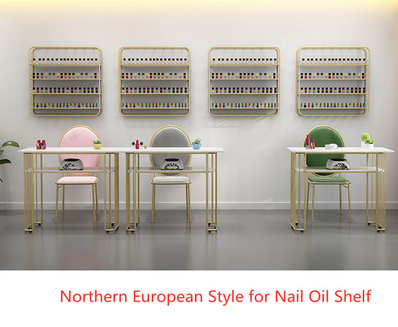 style of the nail polish display stand