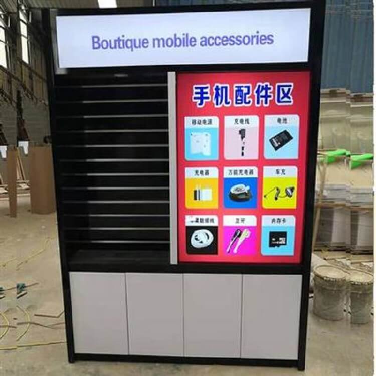 phone accessories display