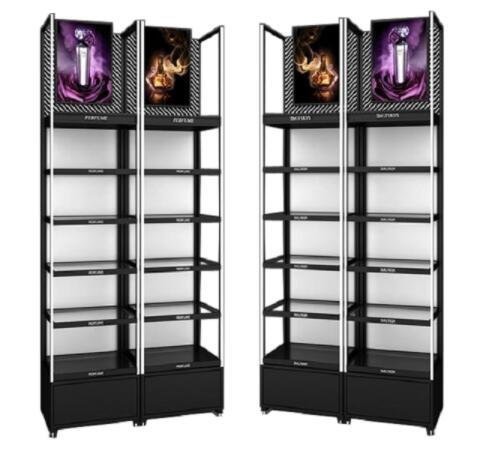 cosmetic display shelves