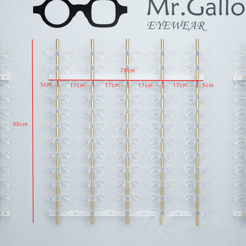 optical wall-mounted display