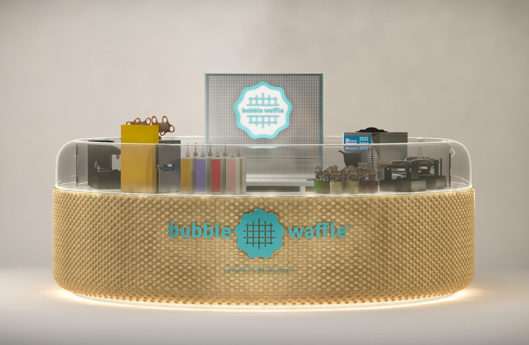 bubble tea kiosk