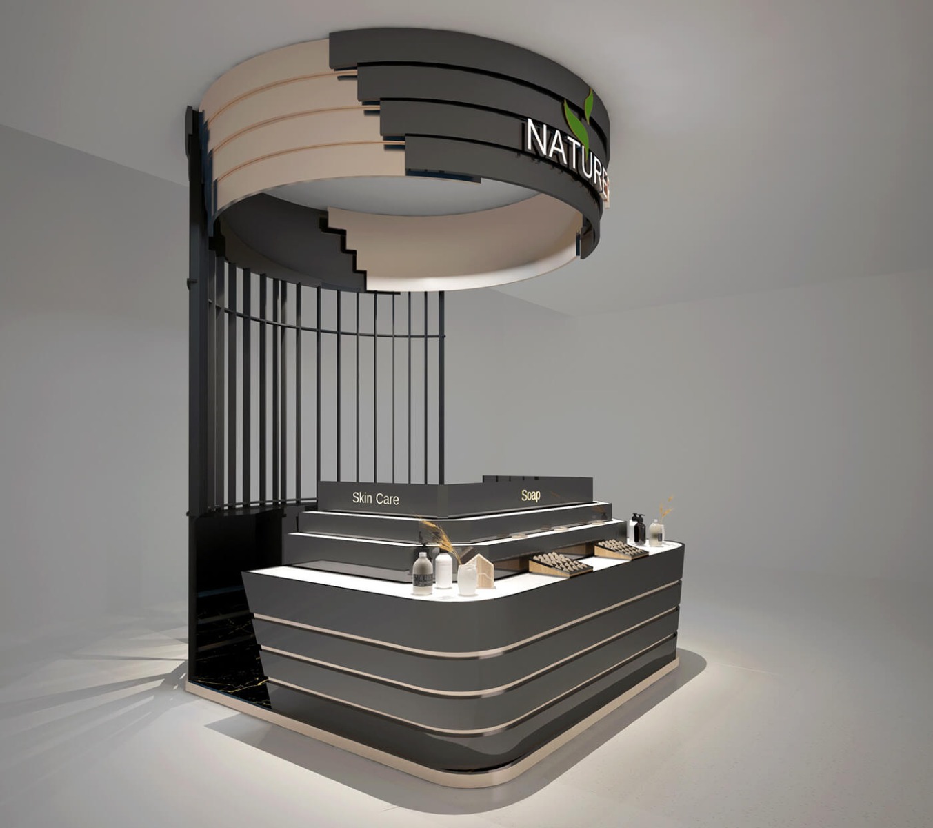makeup display stand