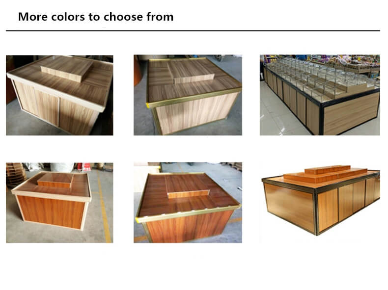 wood display counter