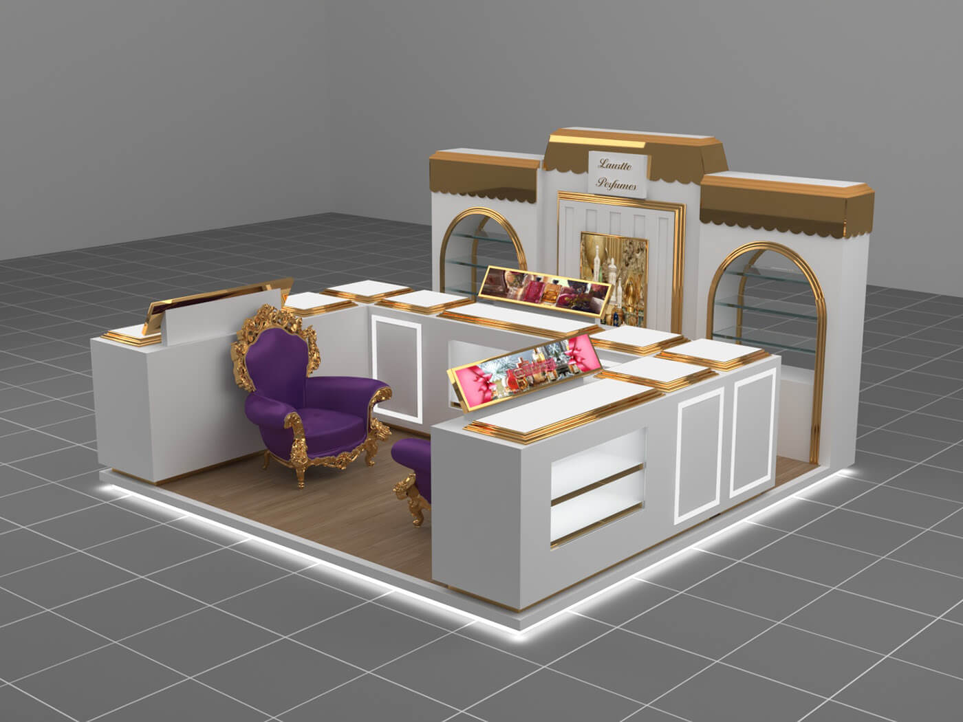 perfume kiosk