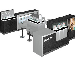 Cosmetic Kiosk Booth In Mall