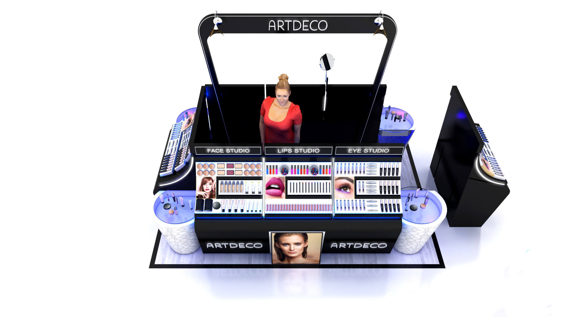 makeup kiosk