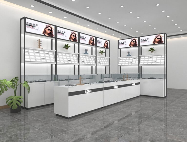 sunglasses display counter