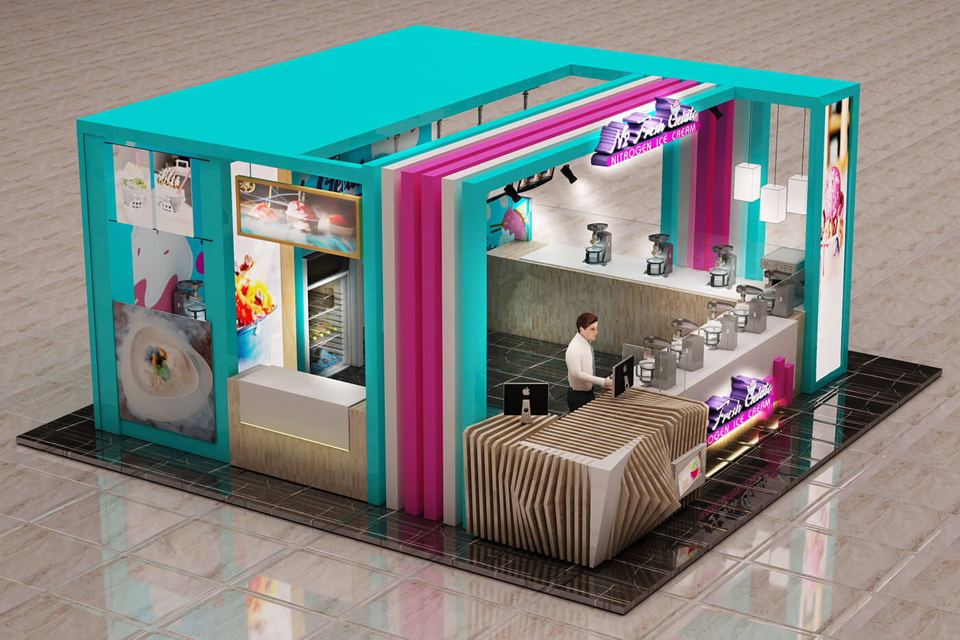 gelato kiosk