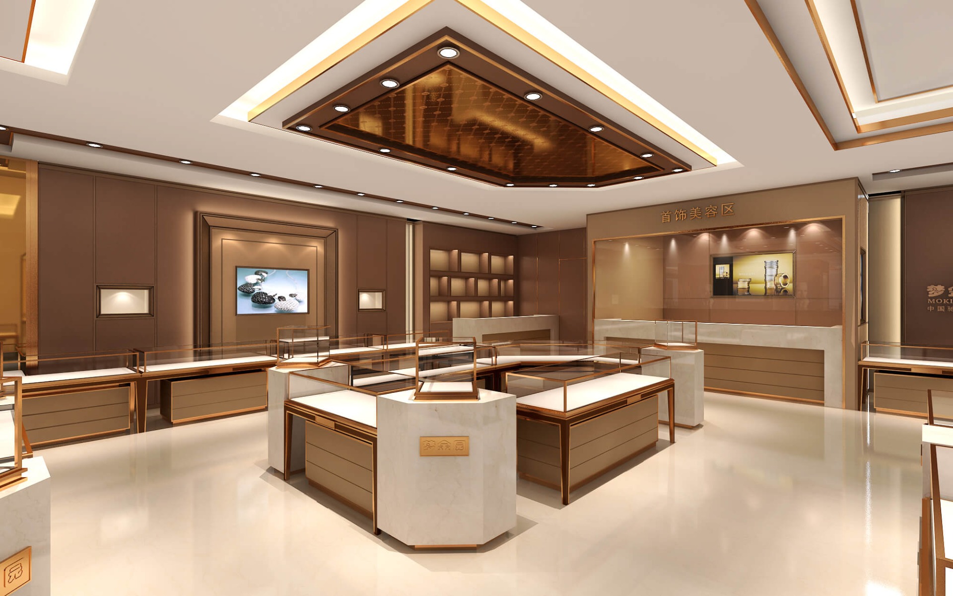 jewelry display counter