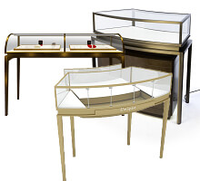 Curved Jewelry Display Cases