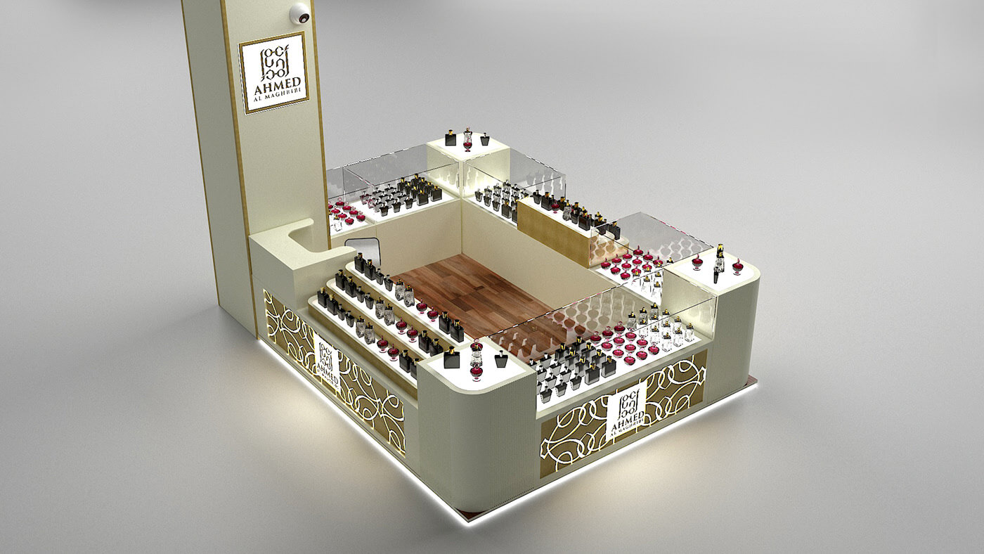 perfume kiosk