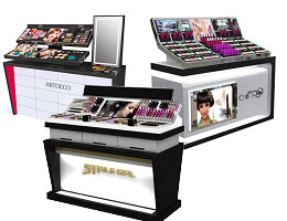 Makeup Counter Display