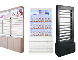 nail polish display cabinet