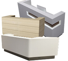 Optical store reception desk 