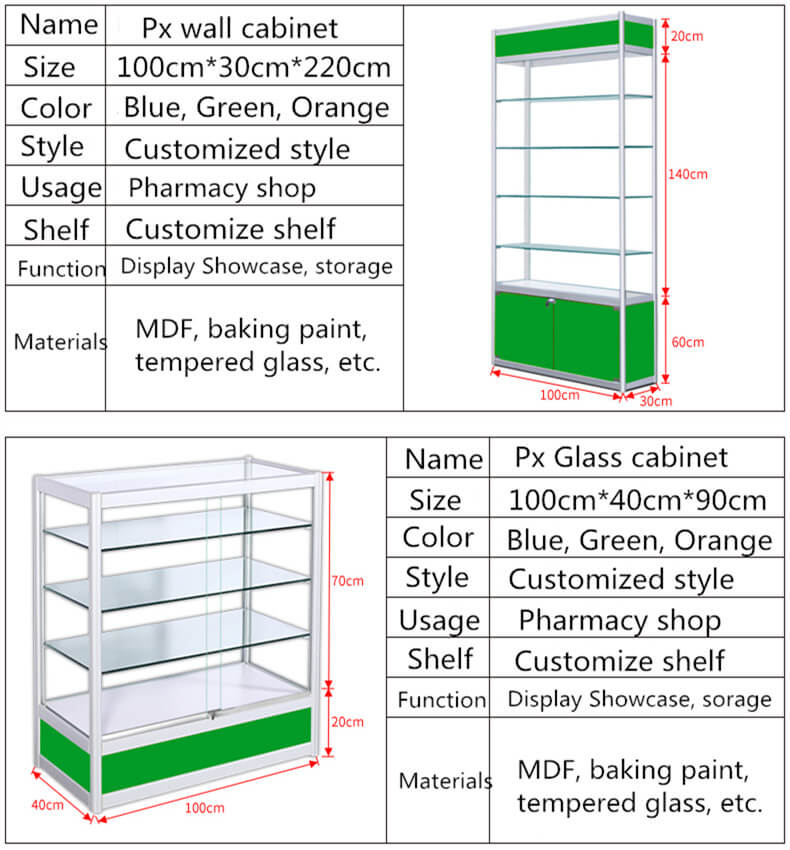 pharmacy display cabinet