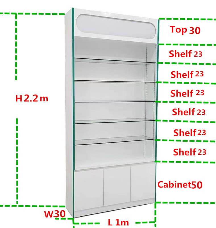 pharmacy display cabinet
